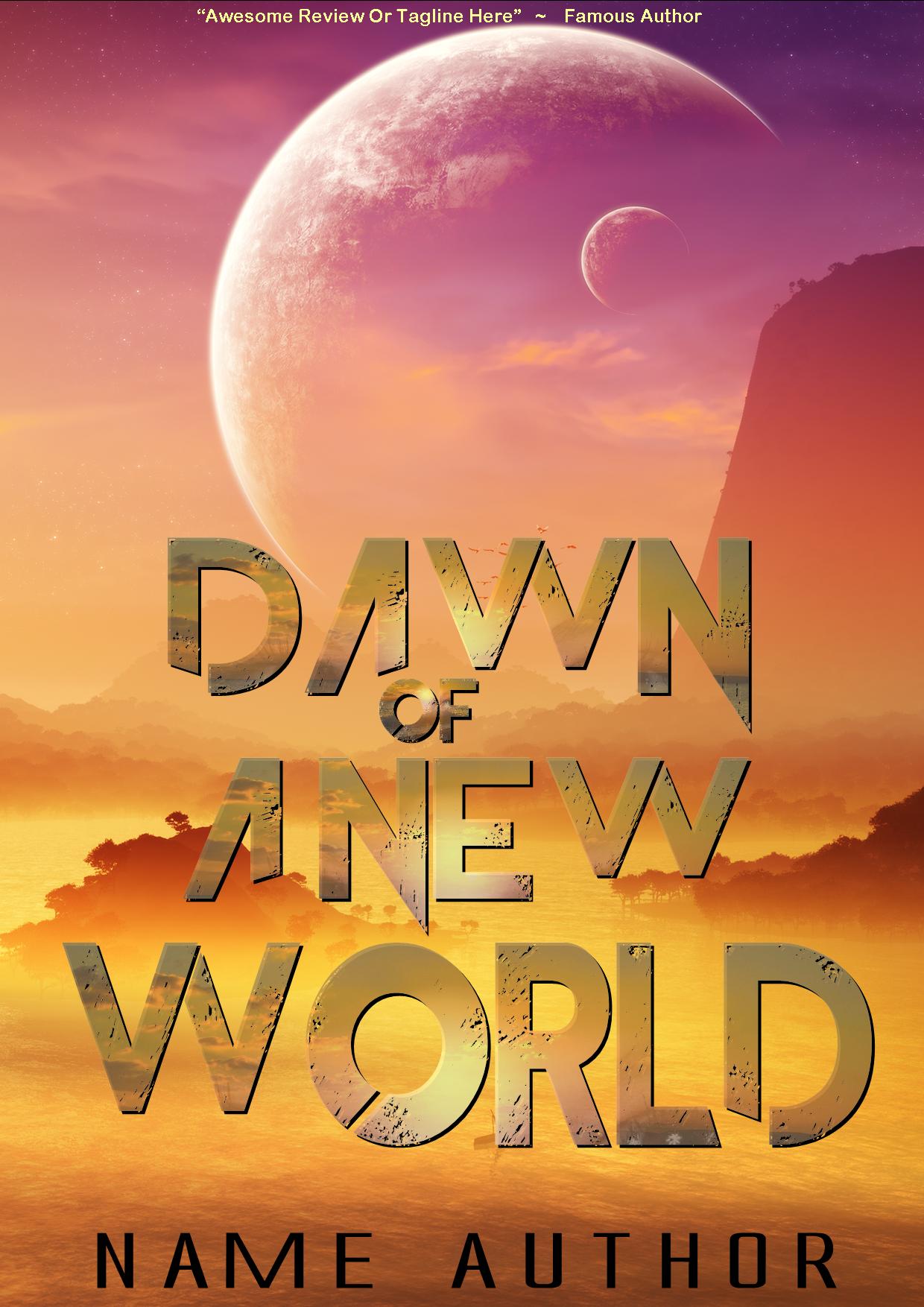 DAWN OF A NEW WORLD - The Book Cover Designer