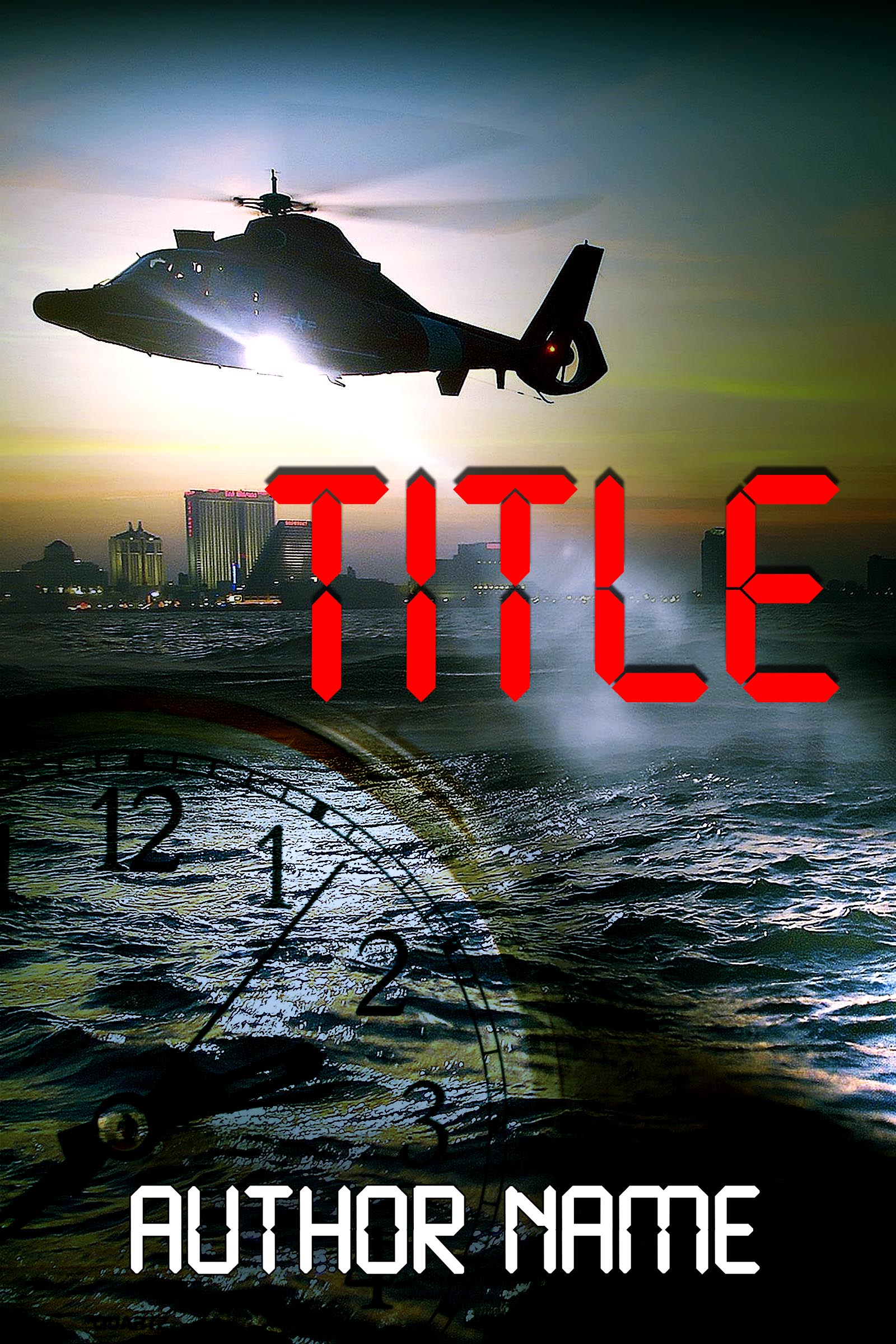 Search Helicopter Running Out Of Time The Book Cover Designer