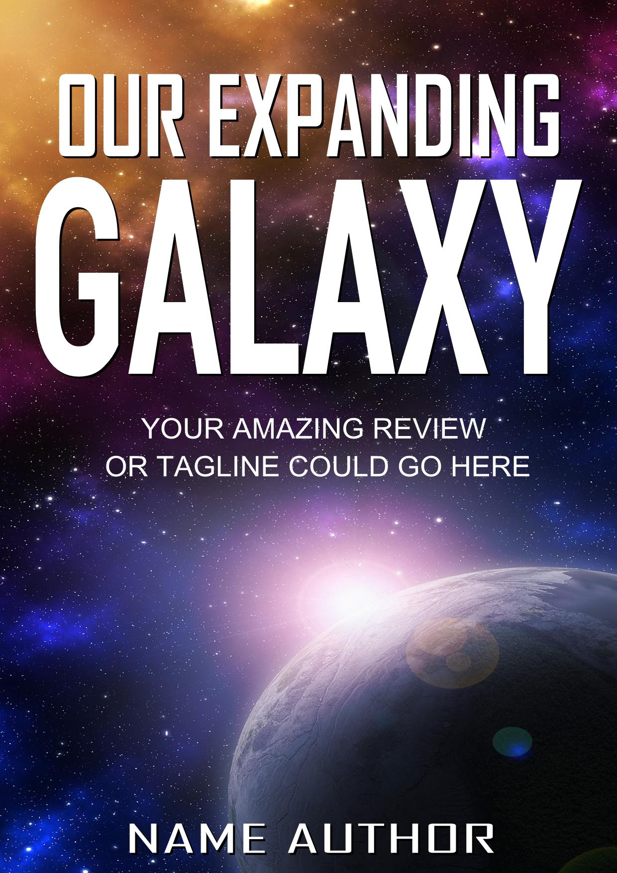 OUR EXPANDING GALAXY  The Book Cover Designer