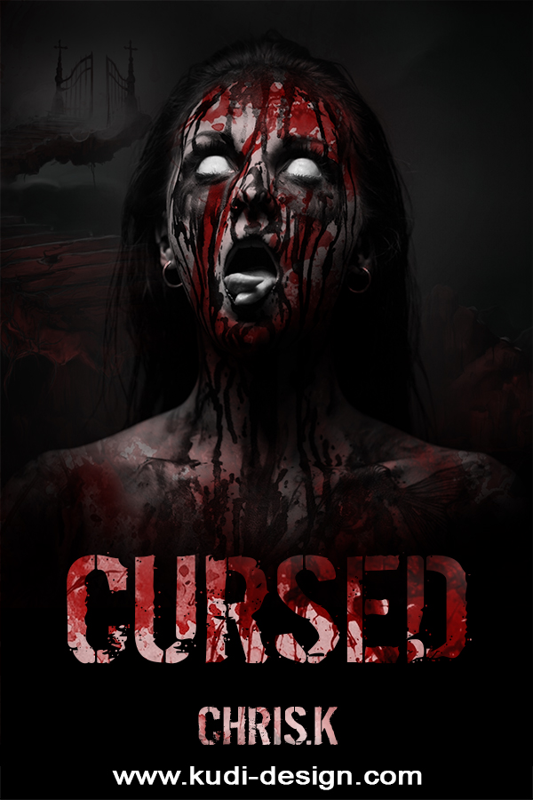 CURSED HORROR BLOOD - The Book Cover Designer