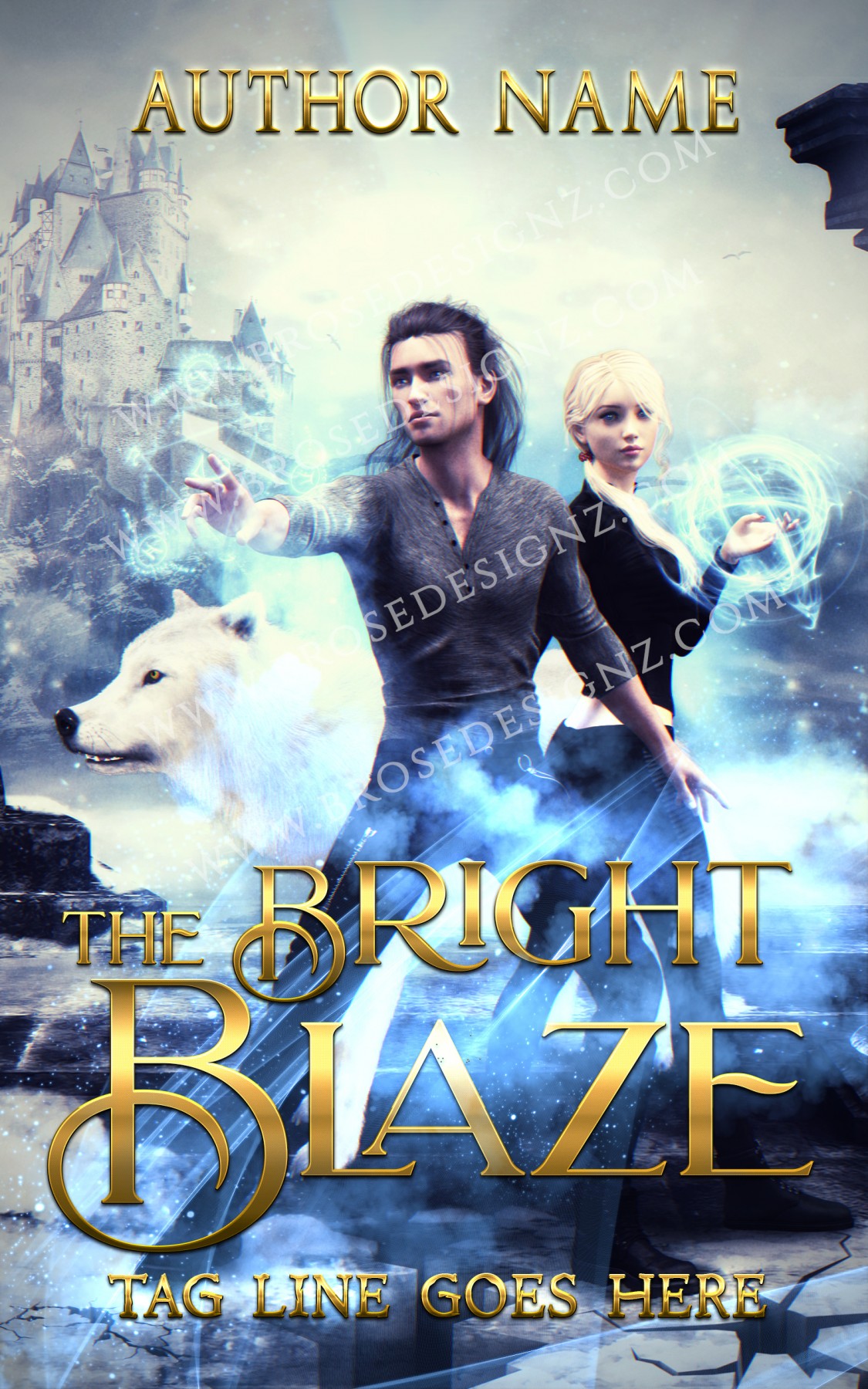 The bright blaze