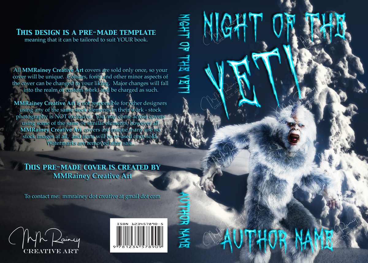 Night of the Yeti - The Book Cover Designer