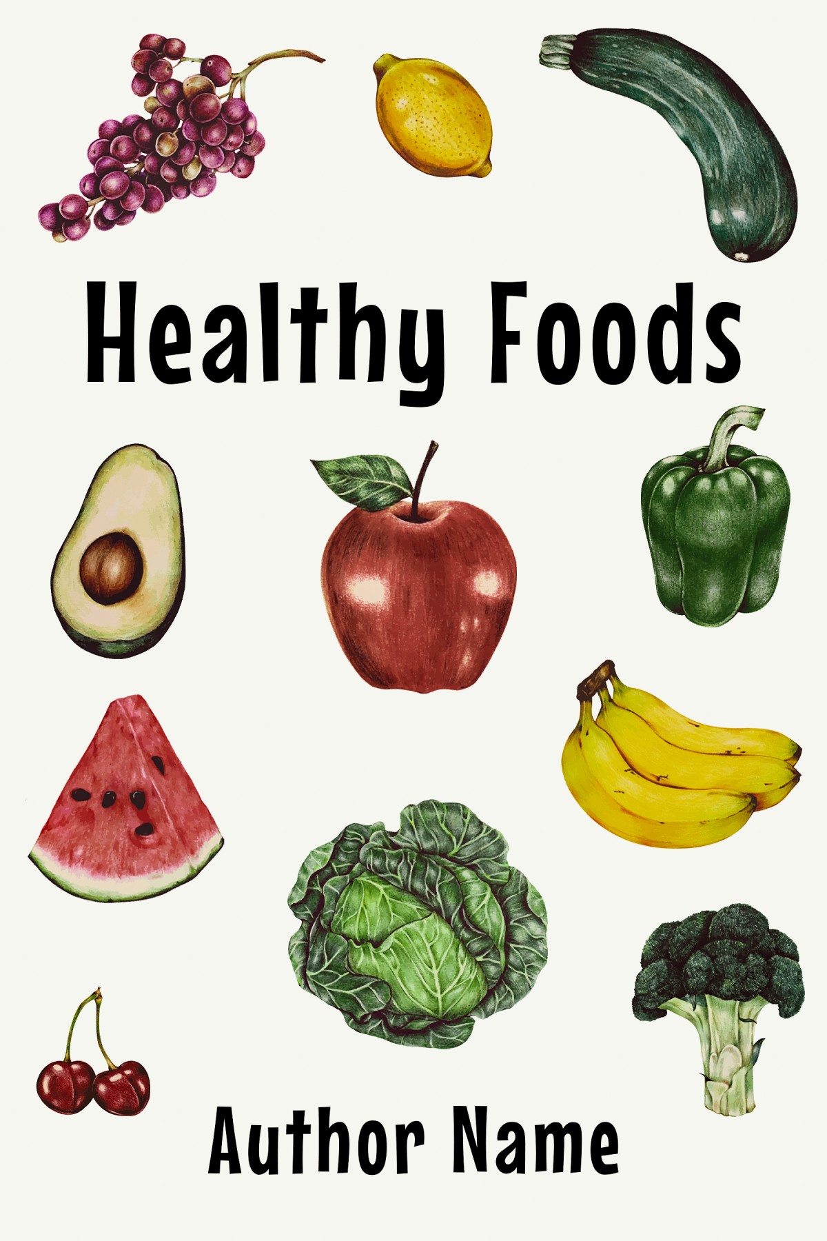 Healthy Food - The Book Cover Designer