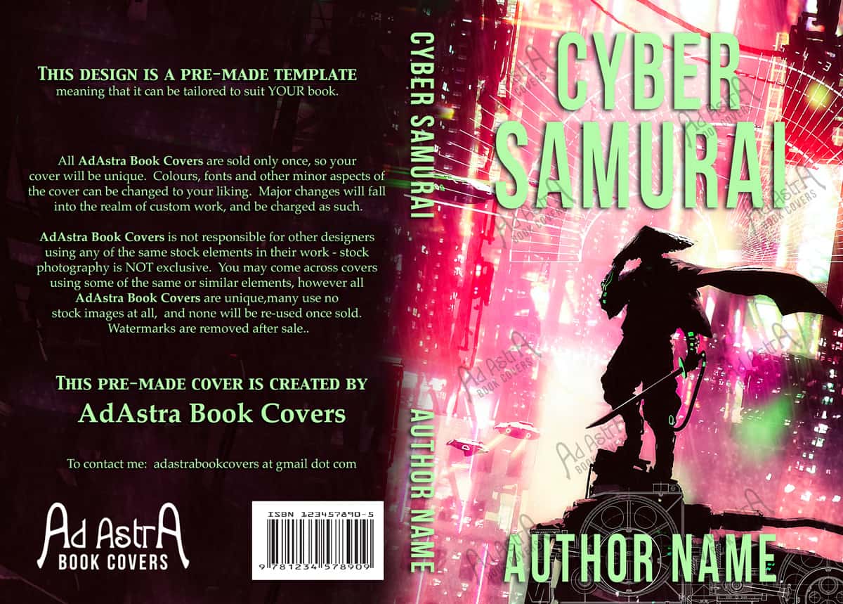 Thrillers Book cover Design - Samurai Combat