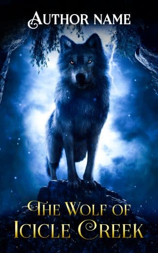 Pre-made Mystery, Young Adult Book Cover: The Wolf of Icicle Creek
