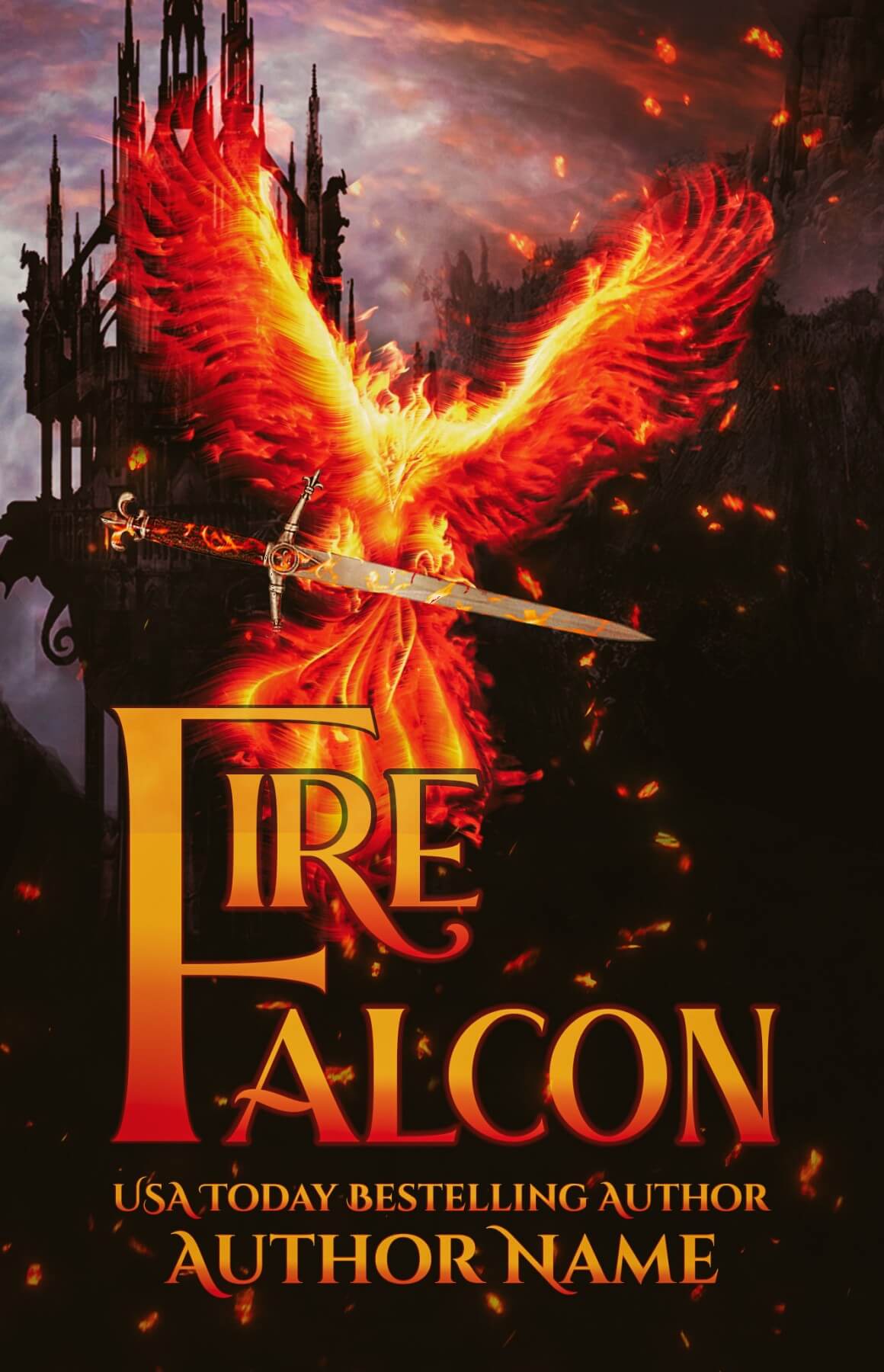 FIRE FALCON - The Book Cover Designer