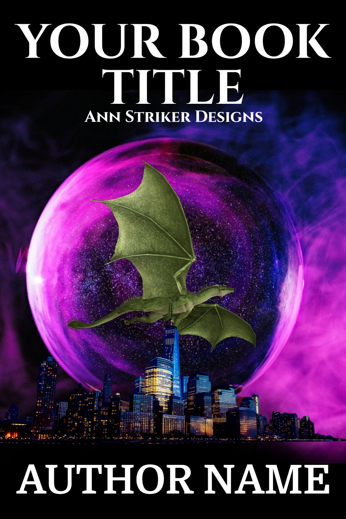 Dragon Over City - The Book Cover Designer