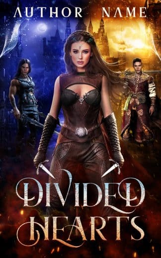 Premade Fantasy, Romance Ebook Cover: Divided Hearts