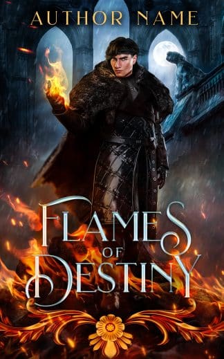 Ready Made Fantasy, Young Adult Ebook Cover: Flames-of-Destiny