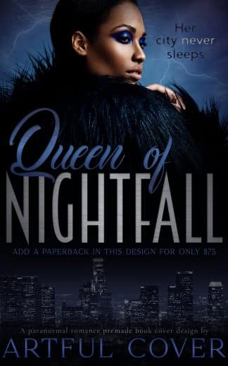 romance premade book cover by Artful Cover - Queen of Nightfall