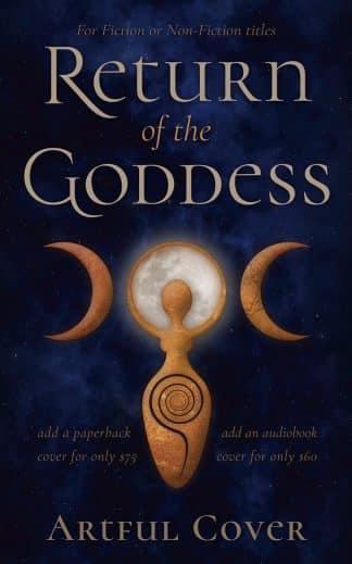 non-fiction premade book cover by Artful Cover - Return of the Goddess