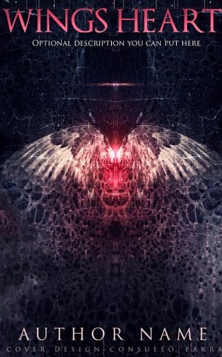 Pre-made Mystery, Paranormal, Thriller & Suspense Ebook Cover: Wings heart (Ebook and paperback)