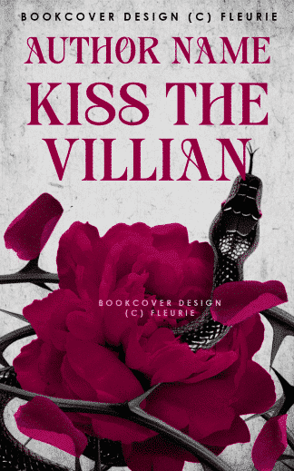 Ready Made Chick Lit, Romance, Young Adult Ebook Cover: Premade cover - Kiss The Villian