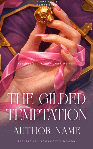 Premade Action & Adventure, Cozy, Literary Fiction Book Cover: The Gilded Temptation - Premade cover