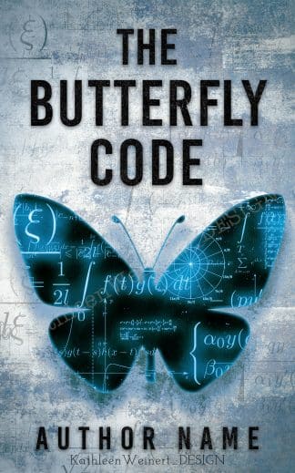 Premade Sci-Fi, Thriller & Suspense, Mystery Ebook Cover: THE BUTTERFLY CODE – Tech Thriller / Mystery Sci-Fi