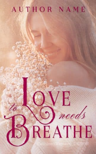 Premade Literary Fiction, Romance, Young Adult Ebook Cover: LOVE NEEDS TO BREATHE | New Adult Romance