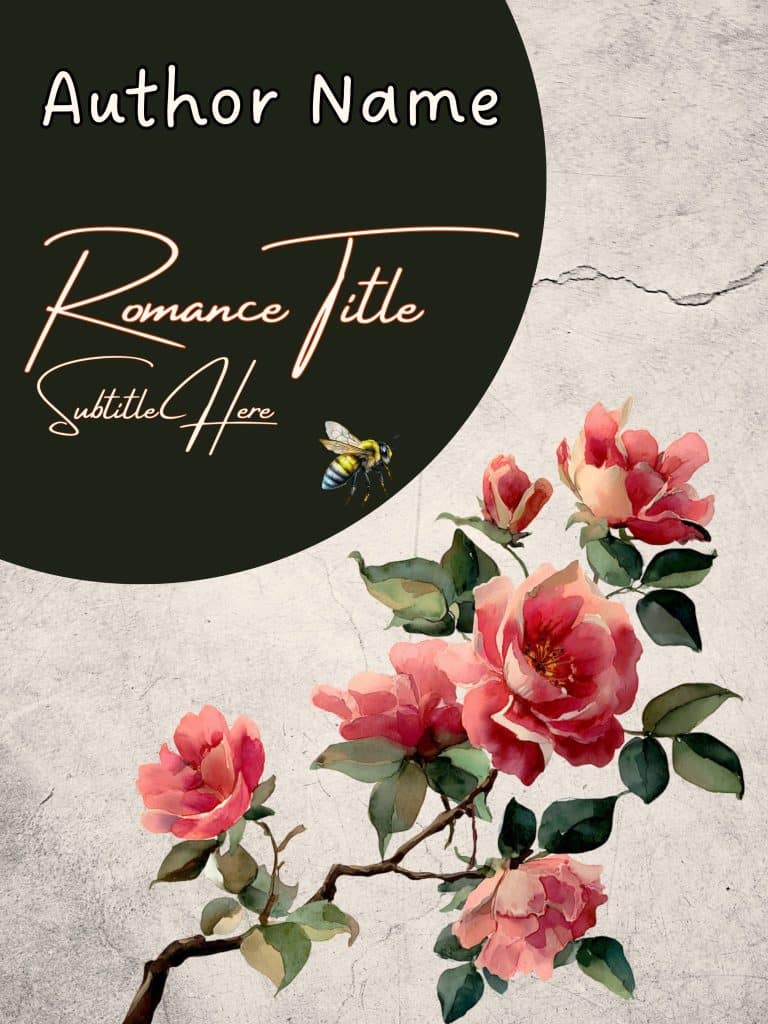 Bee and roses - The Book Cover Designer