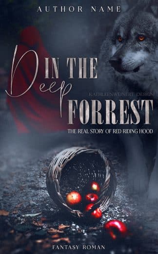 Premade Fantasy, Romance, Mystery Ebook Cover: In The Deep Forrest | Dark Fantasy - Mystery Romance