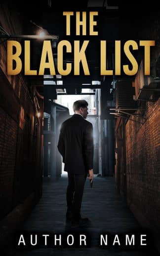 Premade Action & Adventure, Thriller & Suspense Ebook Cover: The Black List