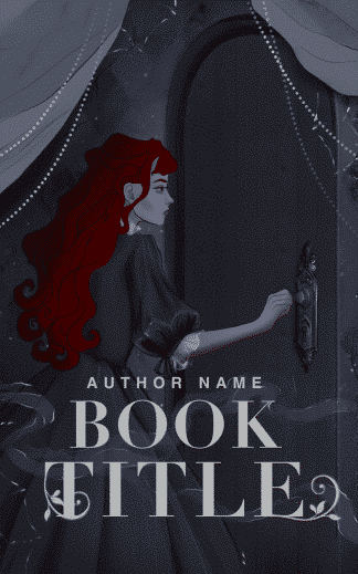 Pre-made Fantasy, Mystery, Paranormal Ebook Cover: The black door