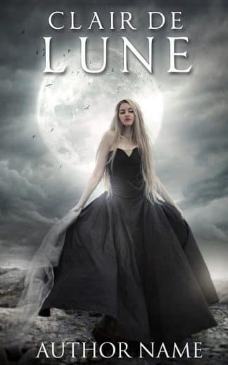 Premade Fantasy, Paranormal, Young Adult Book Cover: Clair de lune