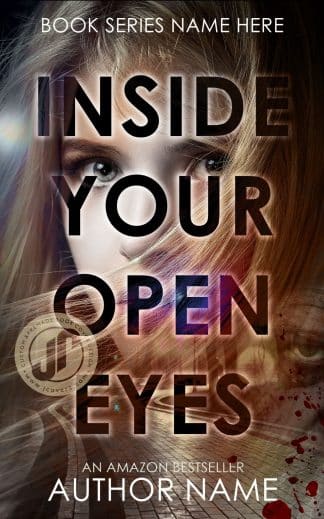 Premade Thriller & Suspense Book Cover: INSIDE YOUR OPEN EYES