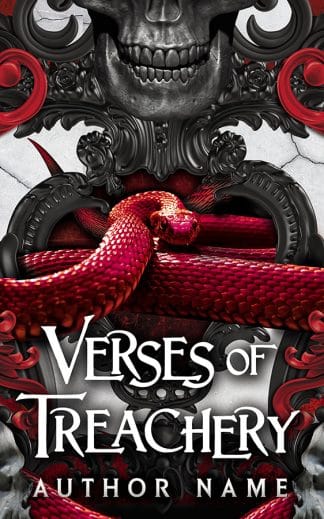 Pre-made Fantasy, Paranormal Book Cover: Verses of Treachery