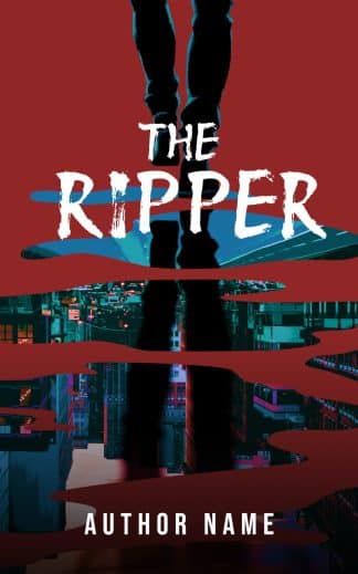 A flat, complete graphic image of "The Ripper" book cover design, with all text and design elements visible.