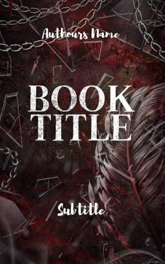 Pre-made Fantasy Cover Design: Gritty Dark Fantasy/Suspense Premade Book Cover – "Chains & Crimson Feather"