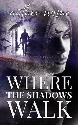 Pre-made Mystery, Thriller & Suspense Cover Design: Where the Shadows Walk – Psychological Thriller Premade Cover