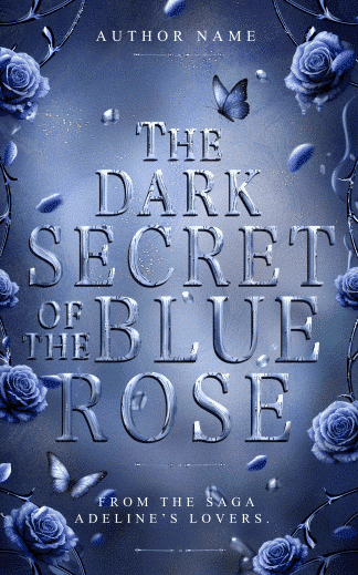 Pre-made Fantasy, Mystery, Romance Cover Design: The Dark Secret Of The Blue Rose