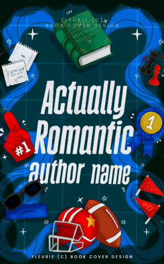 Premade Comedy, Romance Cover Design: Actually Romantic - PREMADE cover