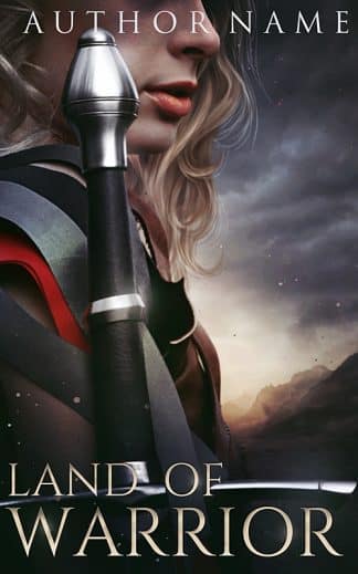 Pre-made Action & Adventure, Fantasy, Historical Fiction Book Cover: Land of warrior