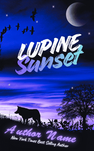 Ready Made Fantasy, Paranormal, Young Adult Book Cover: Lupine Sunset