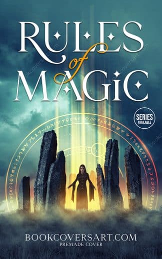 Premade Fantasy, Paranormal, Romance Ebook Cover: Rules of Magic