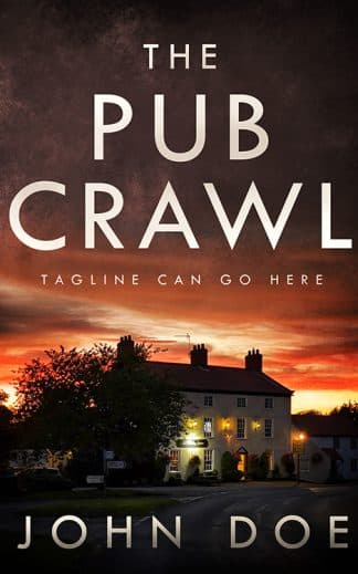 Premade Mystery, Thriller & Suspense Book Cover: The Pub Crawl