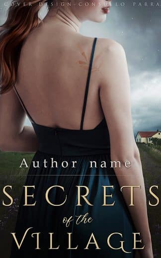 Premade Romance, Young Adult Ebook Cover: Secrets of the village
