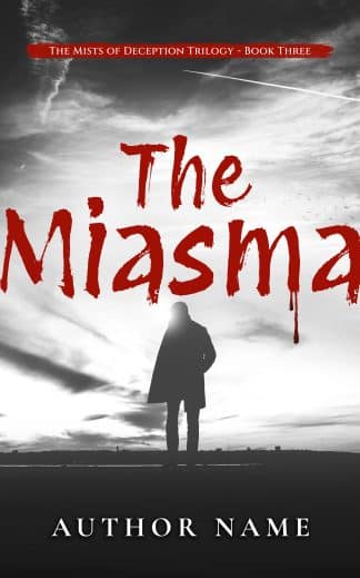 Premade Horror, Mystery, Thriller & Suspense Cover Design: Premade Psychological Thriller Book Cover | The Miasma (Trilogy Book 3)