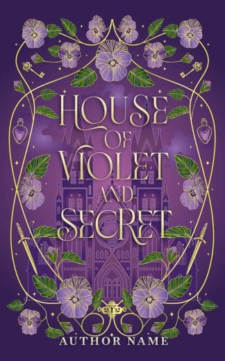 Pre-made Fantasy, Romance, Young Adult Book Cover: House Of Violet And Secret