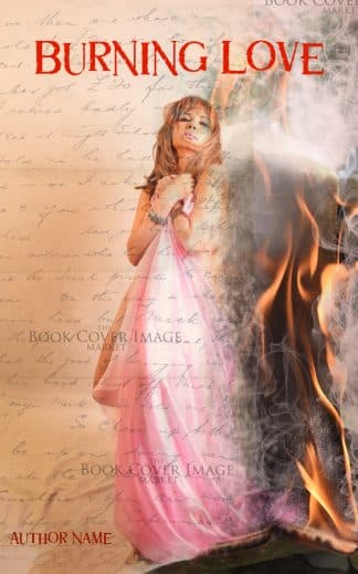 Premade Chick Lit, Fantasy, Romance Book Cover: Burning Love
