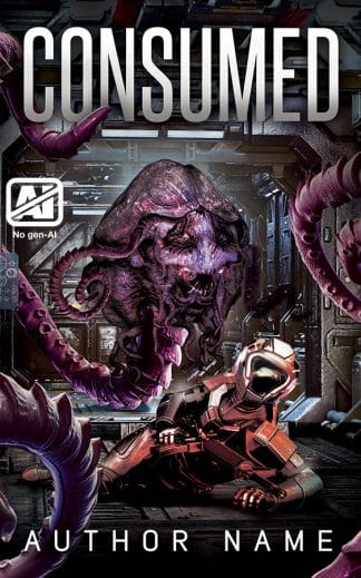 Premade Horror, Sci-Fi Ebook Cover: Consumed