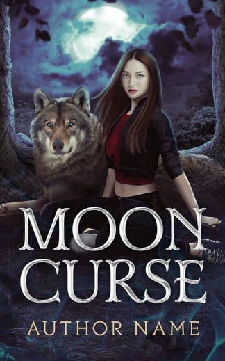Premade Fantasy, Paranormal, Romance Book Cover: Moon Curse | CP199