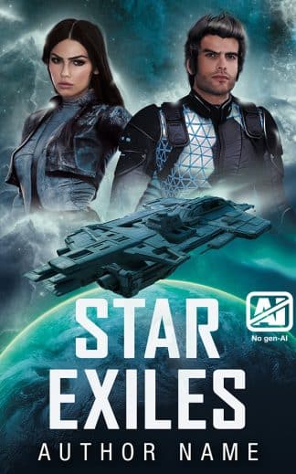 Pre-made Sci-Fi Cover Design: Star Exiles