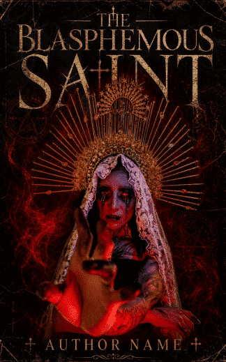 Ready Made Horror Cover Design: THE BLASPHEMOUS SAINT