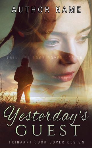 Premade Literary Fiction, Romance, Young Adult Book Cover: YESTERDAY’S GUEST – Women’s Fiction Premade Cover