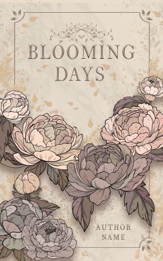 Premade Chick Lit, Historical Fiction, Romance Book Cover: Blooming Day