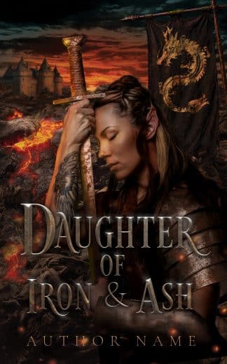 Pre-made Action & Adventure, Fantasy, Young Adult Book Cover: Daughter of Iron & Ash