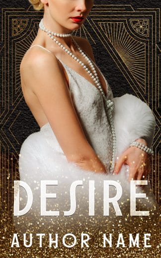 Pre-made Historical Fiction, Romance Book Cover: Desire