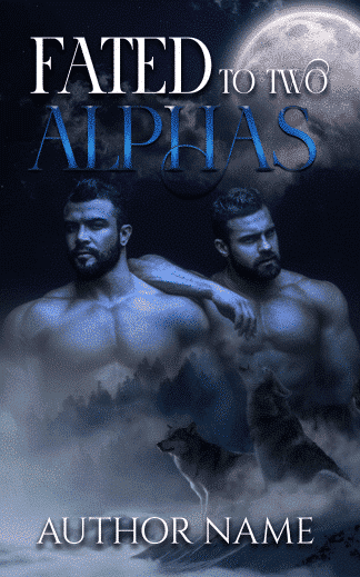 Ready Made Erotica, Romance Cover Design: Fated to two Alphas – Premade Book Cover for Werewolf Romance, Wolf Shifter, Fated Mates, and Paranormal Romance (Ebook Cover)