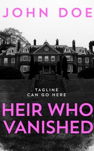 Pre-made Mystery Book Cover: Heir Who Vanished